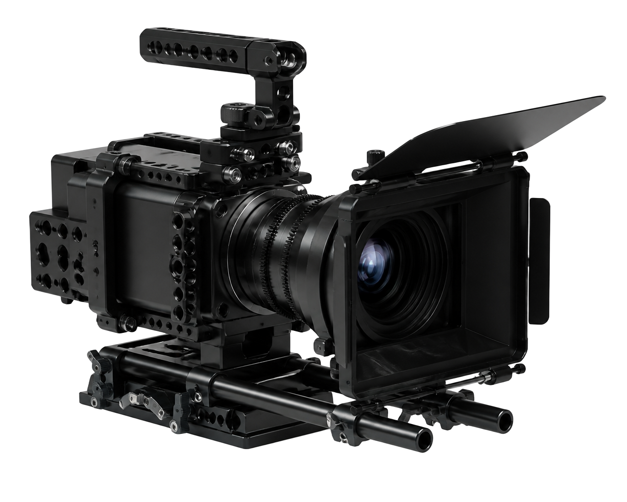 Professional cinema camera rig used in Abhyudaya Brandverse production